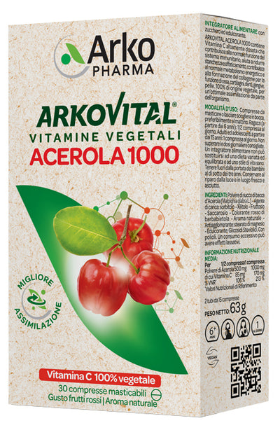 Arkovital Acerola 1000 30 Compresse Masticabili