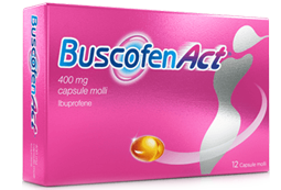 BuscofenAct 400 mg Con Ibuprofene Analgesico Contro Dolori Forti Da Ciclo 12 Capsule Molli