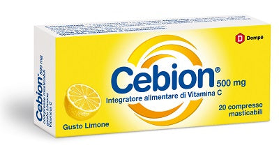Cebion Masticabile Limone Vitamina C 500 Mg 20 Compresse
