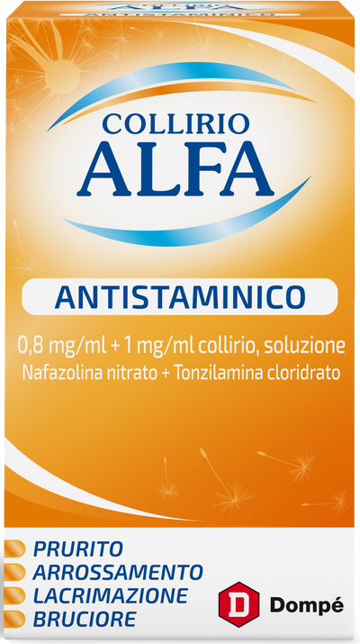 COLLIRIO ALFA ANTISTAMINICO 0,8 MG/ML + 1 MG/ML COLLIRIO, SOLUZIONE