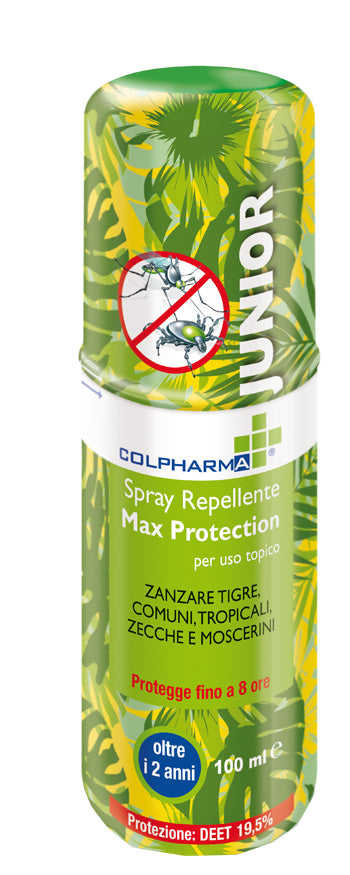 Colpharma Spray Repellente Max Protectio Junior Deet 19,50 100 Ml - Colpharma Spray Repellente Max Protectio Junior Deet 19,50 100 Ml
