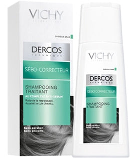 Vichy Dercos Shampoo Sebo Regolatore Trattante Capelli Grassi 200 ml