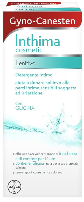 Gyno-Canesten Inthima Detergente Intimo Lenitivo per Igiene Intima Freschezza e Comfort 12 ore 200ml