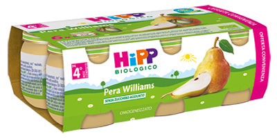 Hipp Bio Omogeneizzato Pera Williams 100% 6X80 G - Hipp Bio Omogeneizzato Pera Williams 100% 6X80 G