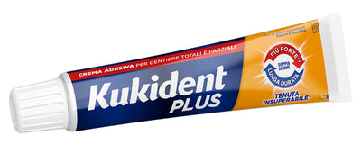 Kukident Plus Doppia Azione Tenuta Insuperabile Crema Adesiva Dentiere 65 G