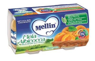 Mellin Omogeneizzato Mela/Albicocca 100 G 2 Pezzi
