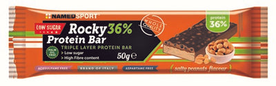 Rocky 36% Protein Bar Salty Peanut Barretta 50 G - Named Sport