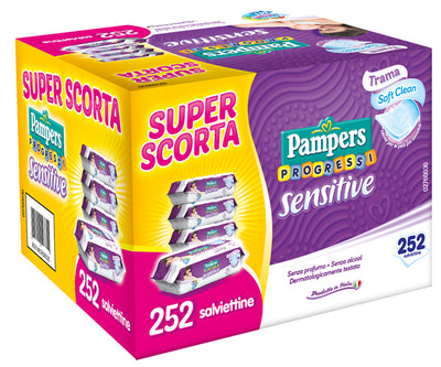 Salviette Quadri Pampers Progressi 252 Pezzi