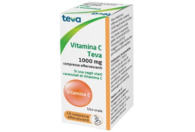 Teva Vitamina C 1000 mg 10 Compresse Effervescenti