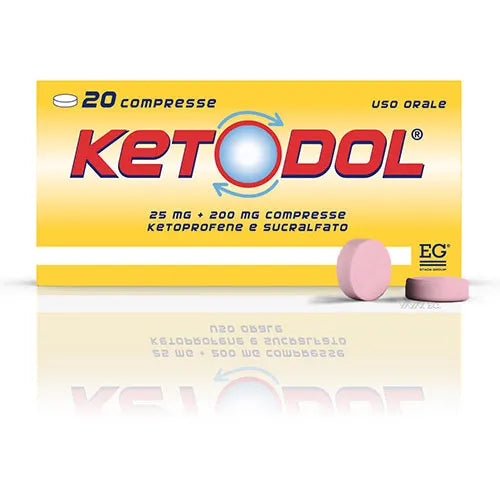 Ketodol 20 Compresse 25mg+200mg RM - Ketodol 20 Compresse 25mg+200mg RM