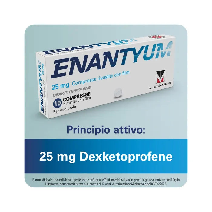 ENANTYUM 25 MG COMPRESSE RIVESTITE CON FILM - ENANTYUM 25 MG COMPRESSE RIVESTITE CON FILM