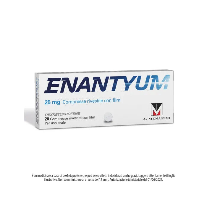 ENANTYUM 25 MG COMPRESSE RIVESTITE CON FILM - ENANTYUM 25 MG COMPRESSE RIVESTITE CON FILM