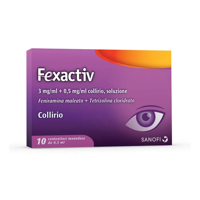 FEXACTIV 3 MG/ML + 0,5 MG/ML COLLIRIO SOLUZIONE - FEXACTIV 3 MG/ML + 0,5 MG/ML COLLIRIO SOLUZIONE