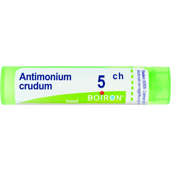 ANTIMONIUM CRUDUM (BOIRON)*80 granuli 5 CH contenitore multidose