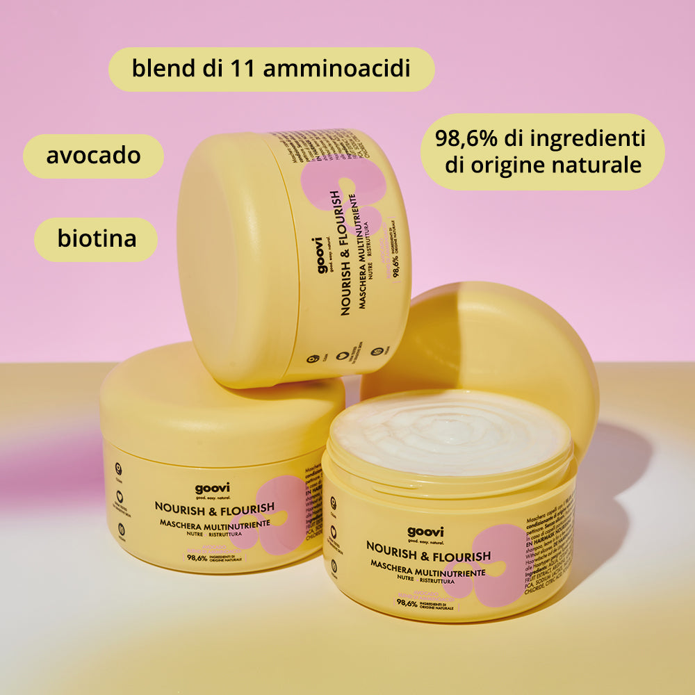 Goovi maschera multinutriente nourish & flourish 200 ml