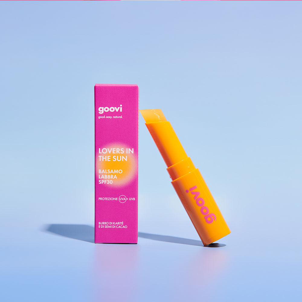 Goovi balsamo labbra protezione solare spf30 lovers in the sun