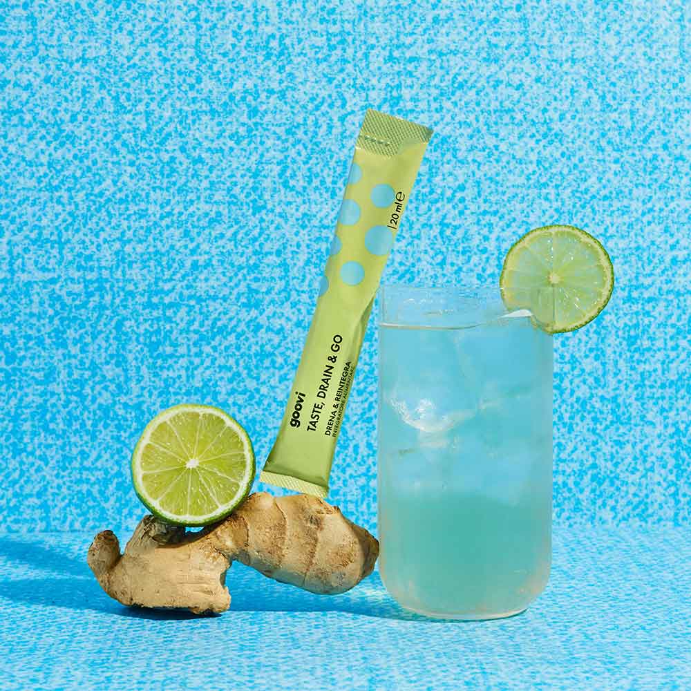Goovi Drenante Zenzero & Lime Taste, Drain & go - 24 stick da 20 ml