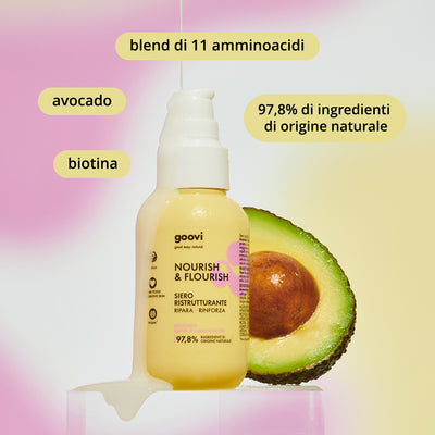 Goovi Nourish & Flourish Siero Capelli Ristrutturante 100 ml