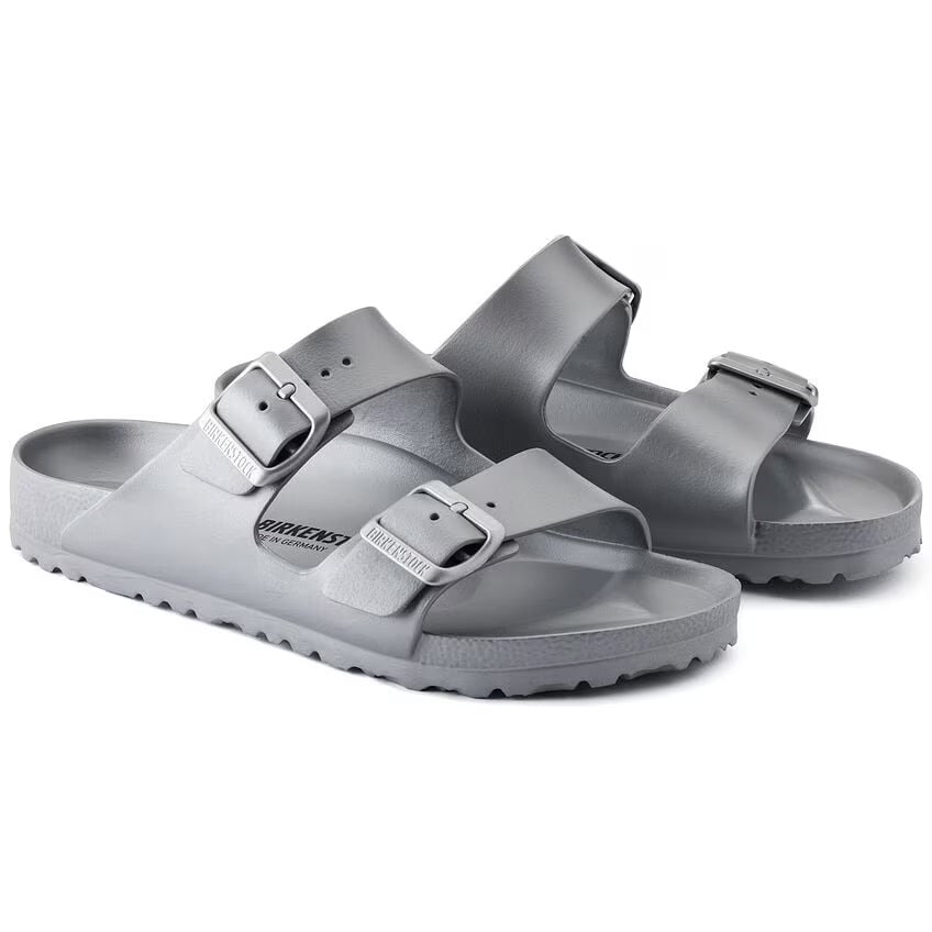 Birkenstock Arizona Eva Metallic Silver N.40 - Narrow Fit (Calzata stretta)