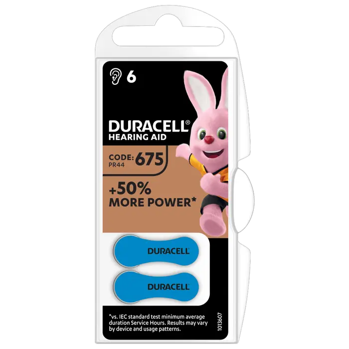 Duracell Easy Tab Batterie Per Apparecchio Acustico 675 Blu