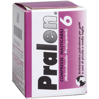 Pralen 6 Cpr Masticabili 240 Mg Gatti/Cani Taglia Piccola Emedia