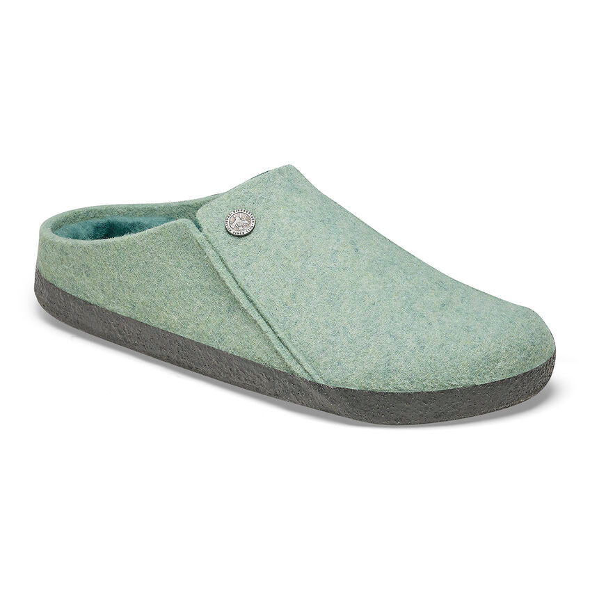 CALZATURA BIRKENSTOCK ZERMATT SHEARLING WOMEN MATCHA FELT CLOGS LANA 35 1 PAIO
