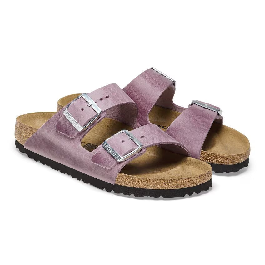 Birkenstock Arizona Lavender Oiled Leather N.40 - Narrow Fit (Calzata stretta)
