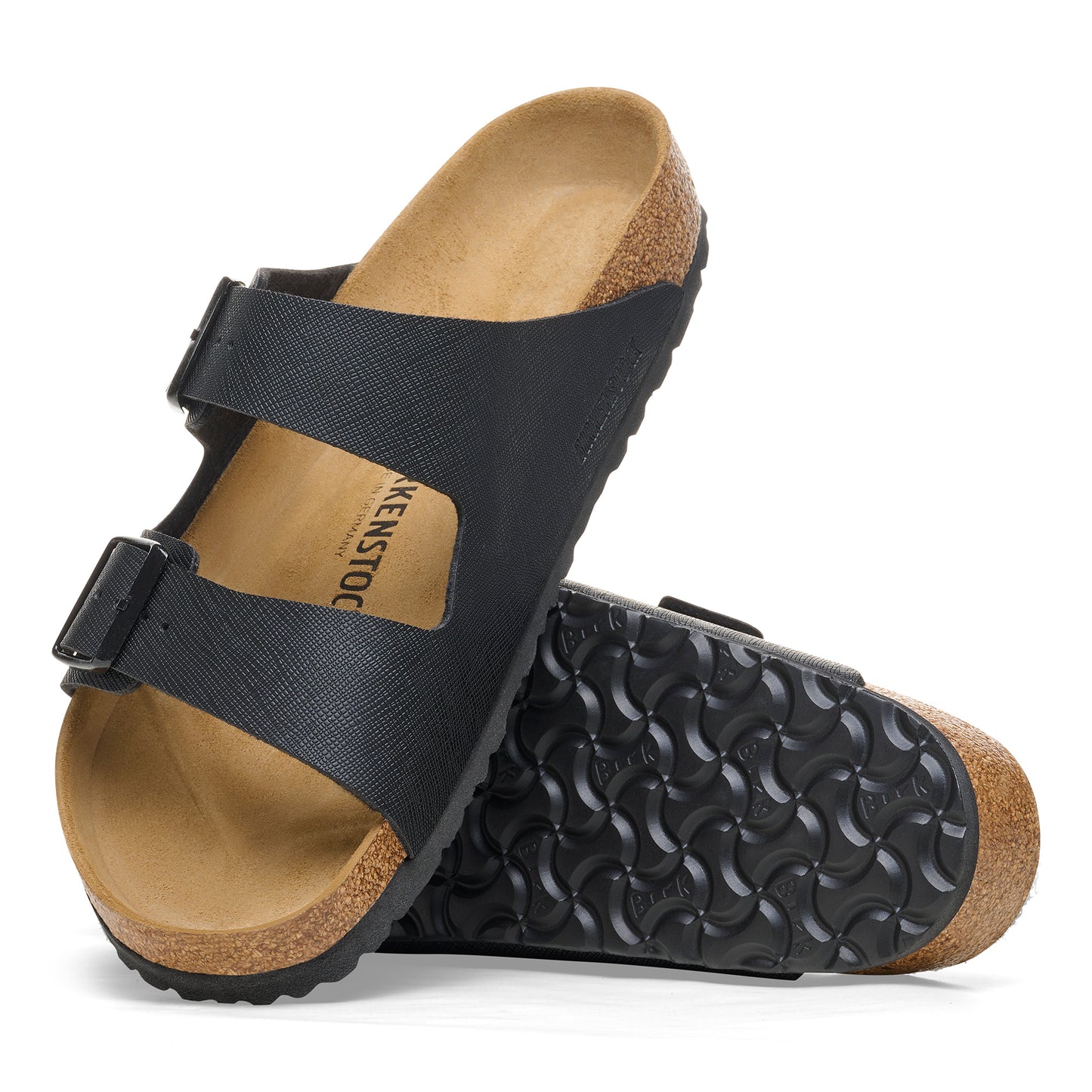 Birkenstock Arizona Saffiano Black Birko Flor N.44