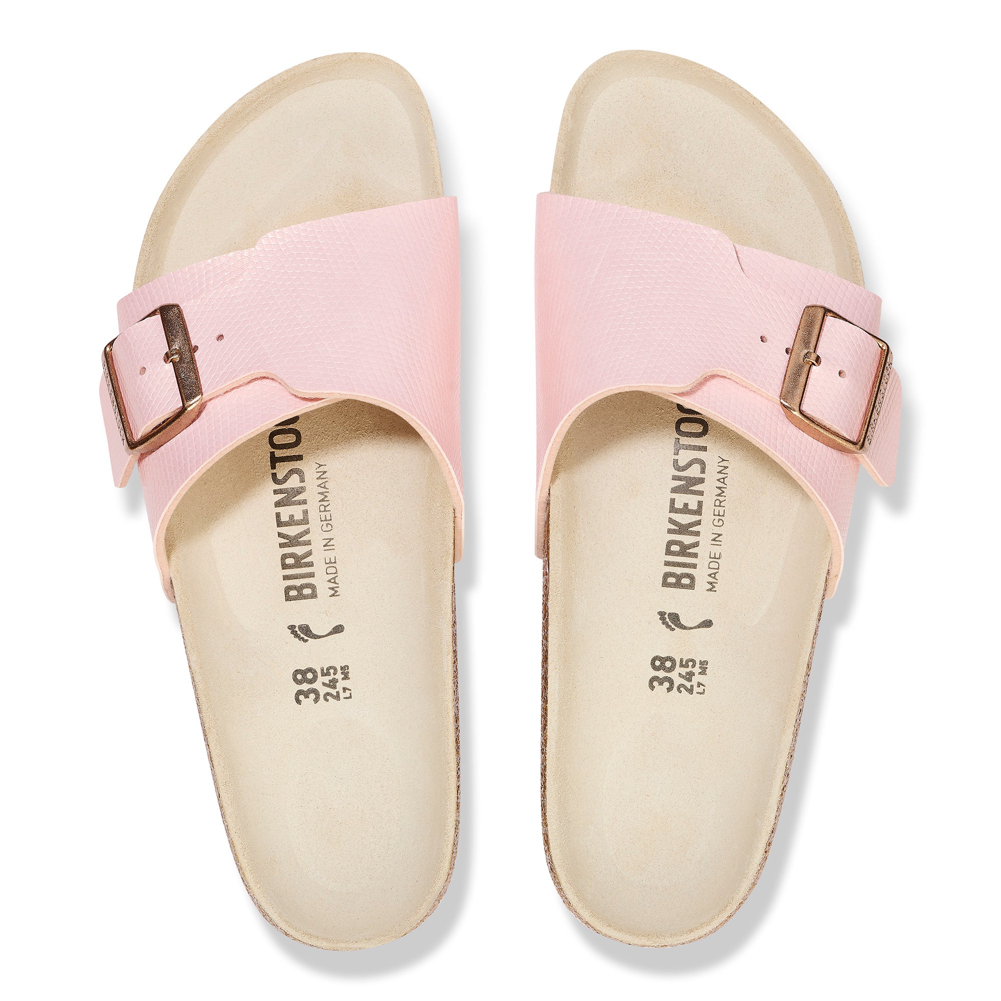 Birkenstock Catalina Shiny Lizard Light rose Birko flor N. 40
