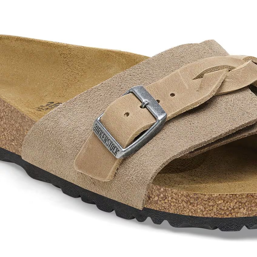 Birkenstock OITA Braided Taupe  Suede Leather - N. 36 Pelle scamosciata - Taupe - Calzata Narrow Fit ( Stretta)
