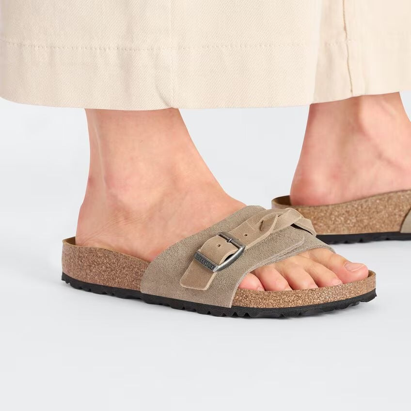 Birkenstock OITA Braided Taupe  Suede Leather - N. 36 Pelle scamosciata - Taupe - Calzata Narrow Fit ( Stretta) - Birkenstock OITA Braided Taupe  Suede Leather - N. 36 Pelle scamosciata - Taupe - Calzata Narrow Fit ( Stretta)