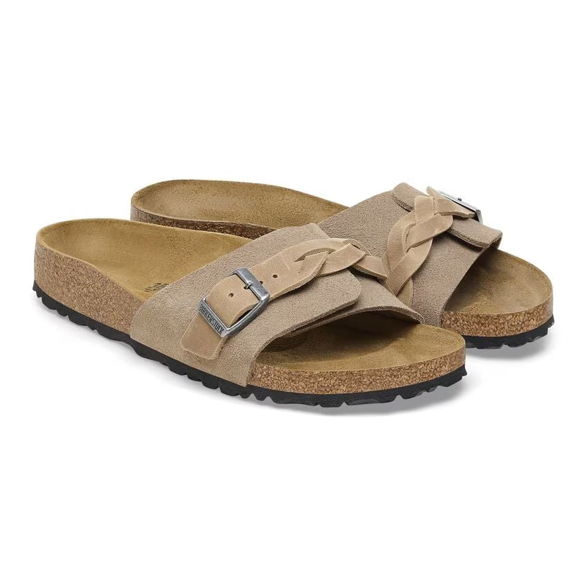 Birkenstock OITA Braided Taupe  Suede Leather - N. 36 Pelle scamosciata - Taupe - Calzata Narrow Fit ( Stretta)