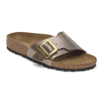 Birkenstock Catalina Cushion Buckle Birko-Flor - Graceful Taupe - N.39 - Narrow Fit (Calzata Stretta)