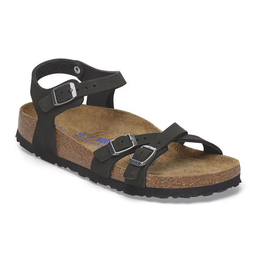 Birkenstock Kumba plantare morbido Pelle Nubuck - Black - N.37 Narrow Fit (Calzata stretta)