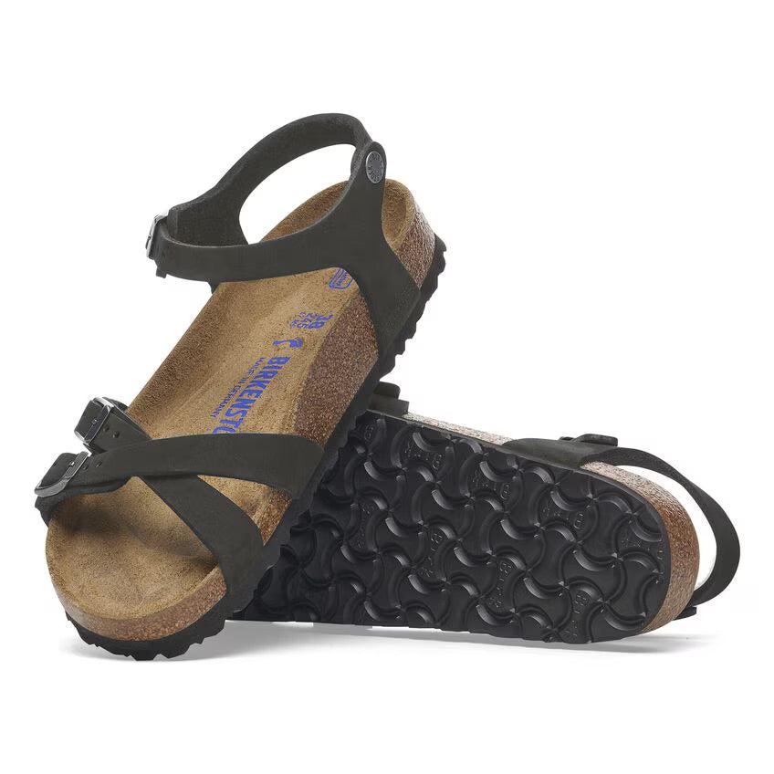 Birkenstock Kumba plantare morbido Pelle Nubuck - Black - N.37 Narrow Fit (Calzata stretta)