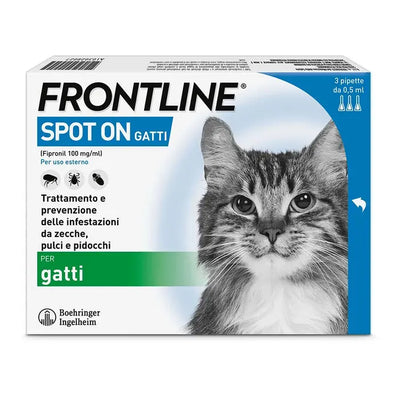 FRONTLINE SPOT-ON GATTI*soluz 3 pipette 0,5 ml 50 mg gatti