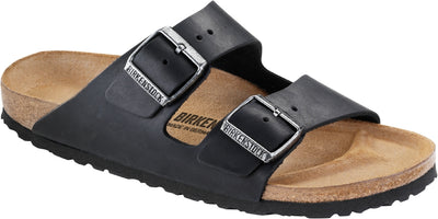 Birkenstock Arizona black, Oiled Leather N.36 - Narrow Fit (Calzata Stretta)