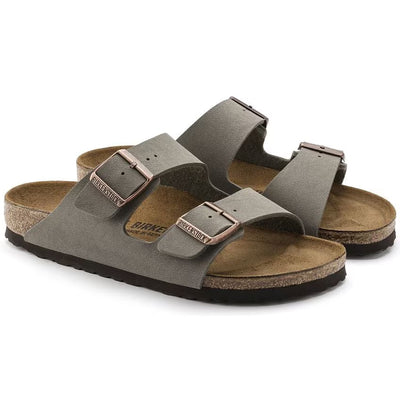 Birkenstock Arizona Birko-Flor Nubuck - Stone  N. 40 - Calzata Narrow Fit ( stretta)