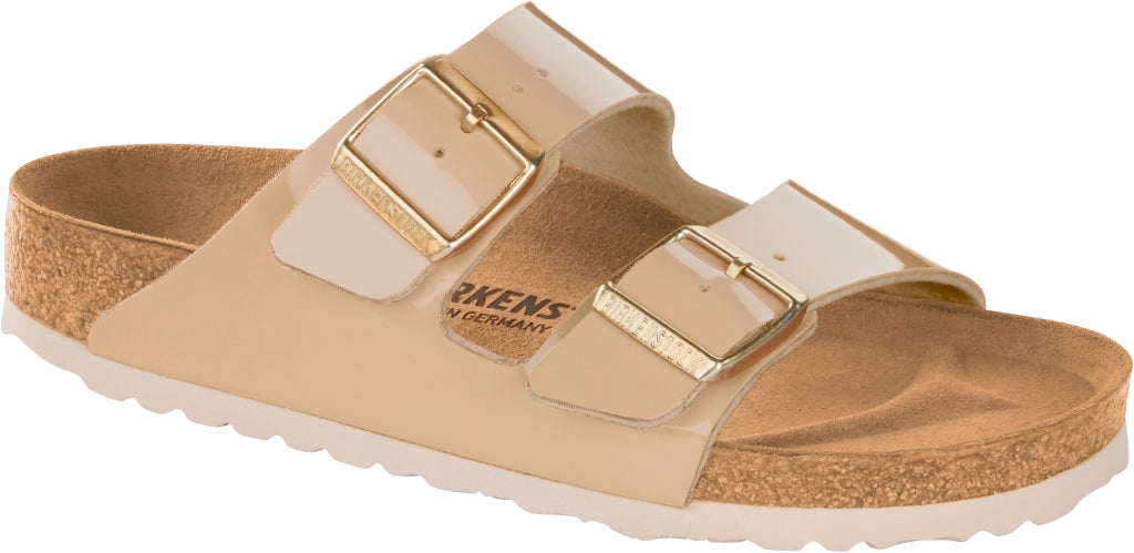 Birkenstock Arizona Sand Birko Flor Patent N.39 Narrow Fit ( Calzata Stretta)