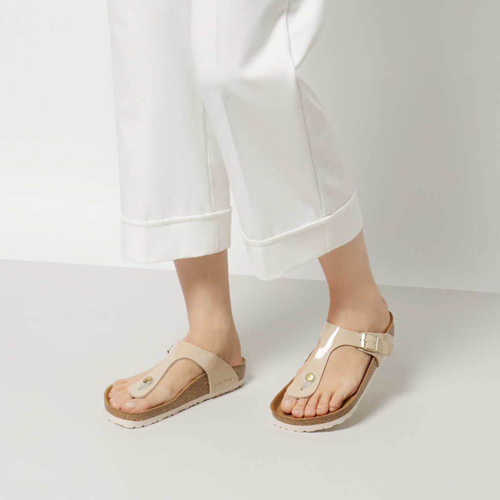 Birkenstock Gizeh Sand Birko Flor Patent N.37 Regular Fit (Calzata normale)