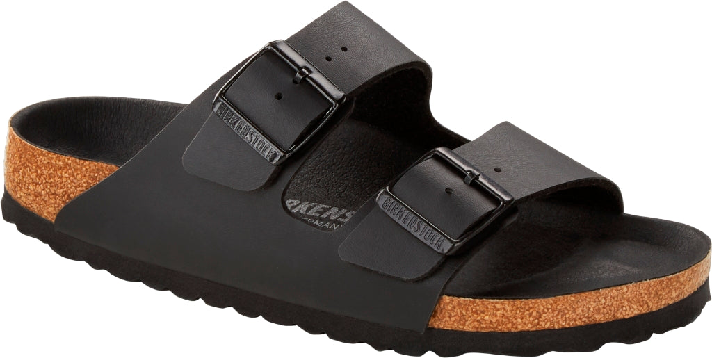 Birkenstock Arizona Triples Black Birko Flor - N.39 - Narrow Fit ( Calzata Stretta)
