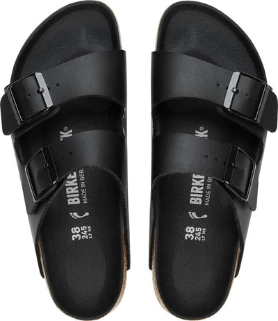 Birkenstock Arizona Triples Black Birko Flor - N.39 - Narrow Fit ( Calzata Stretta)