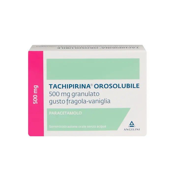 Tachipirina Orosolubile 12 Bustine 500mg Gusto Fragola/Vaniglia