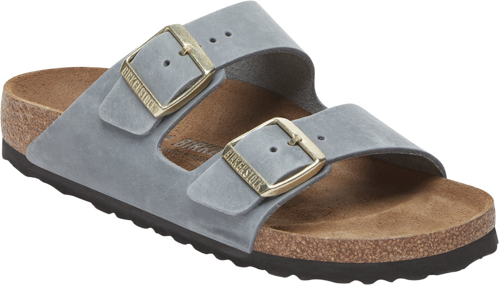 Birkenstock Arizona Pelle oliata - Basalt Gray N.37 - Narrow Fit (calzata stretta)