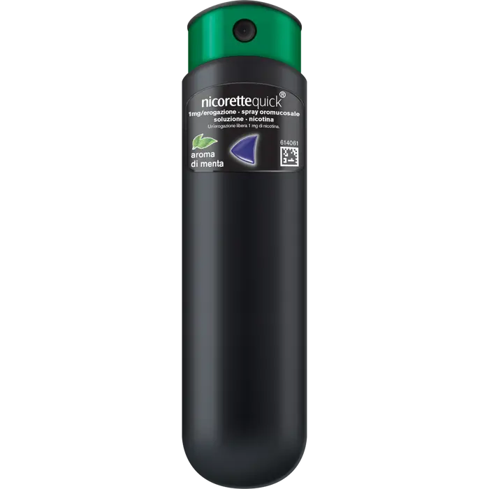 NICORETTEQUICK*1 flaconcino 150 dosi soluzione oromucosale 1 mg/erogazione - Spray per Alleviare Astinenza da Nicotina Menta
