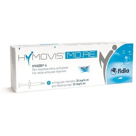 Hymovis Mo.Re. Siringa Pre-Riempita 32mg 4ml 1 pezzo SIRINGA LUER LOCK INTRA-ARTICOLARE PRE-RIEMPITA