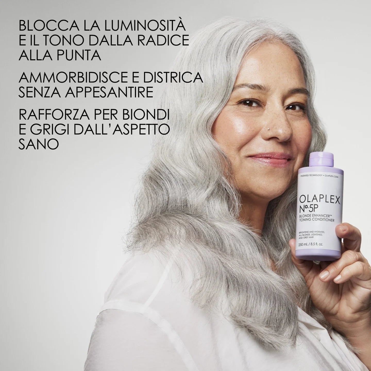 OLAPLEX N.5P Blonde Enhancer Toning Conditioner 250ml Balsamo nutriente, antigiallo, tonalizzante e idratante.