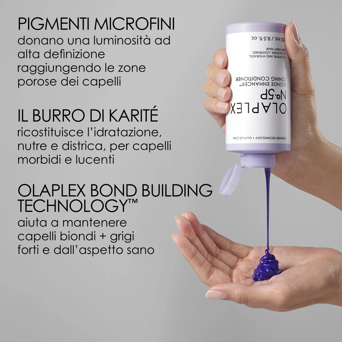 OLAPLEX N.5P Blonde Enhancer Toning Conditioner 250ml Balsamo nutriente, antigiallo, tonalizzante e idratante. - OLAPLEX N.5P Blonde Enhancer Toning Conditioner 250ml Balsamo nutriente, antigiallo, tonalizzante e idratante.