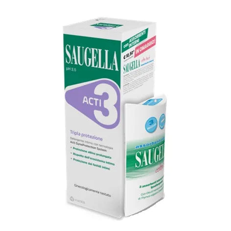 SAUGELLA ACTI3 250 ML + ASSORBENTI INTERNI OMAGGIO - SAUGELLA ACTI3 250 ML + ASSORBENTI INTERNI OMAGGIO