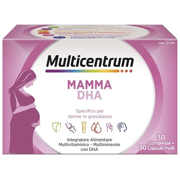 Multicentrum Mamma DHA 30 Compresse + 30 Capsule - Multicentrum Mamma DHA 30 Compresse + 30 Capsule